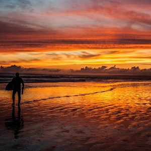 Sunset Cefn Sidan - By Steve J Huggett