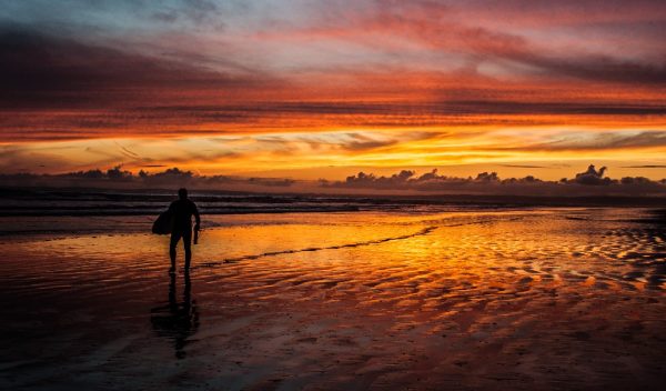 Sunset Cefn Sidan - By Steve J Huggett