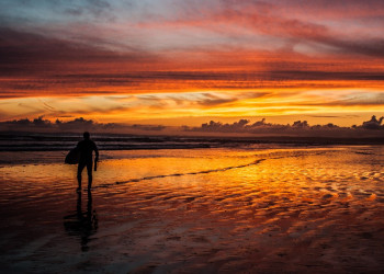 Sunset Cefn Sidan - By Steve J Huggett